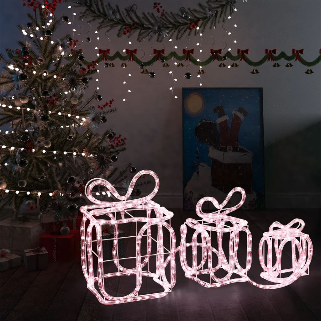 vidaXL Joulukoriste lahjapaketit 180 LED-valoa sisä-/ulkokäyttöön