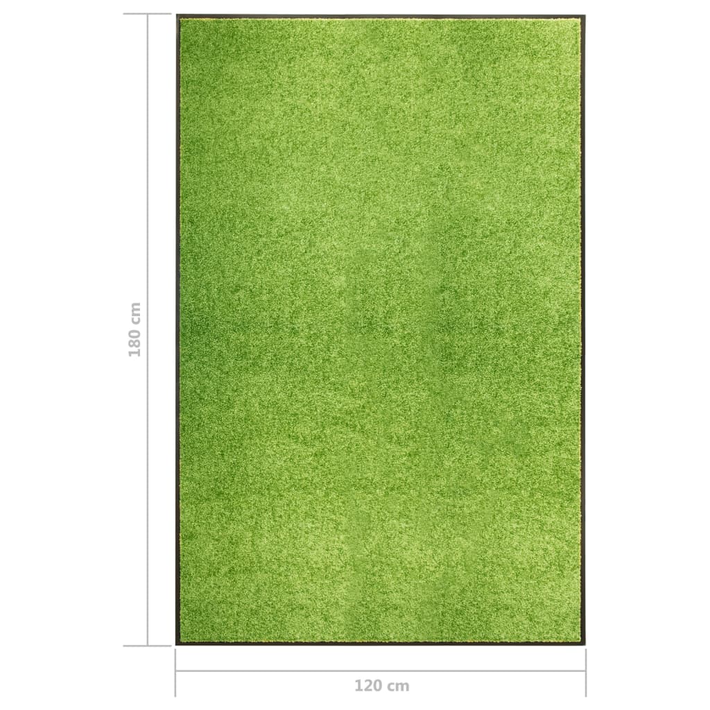 vidaXL Ovimatto pestävä vihreä 120x180 cm