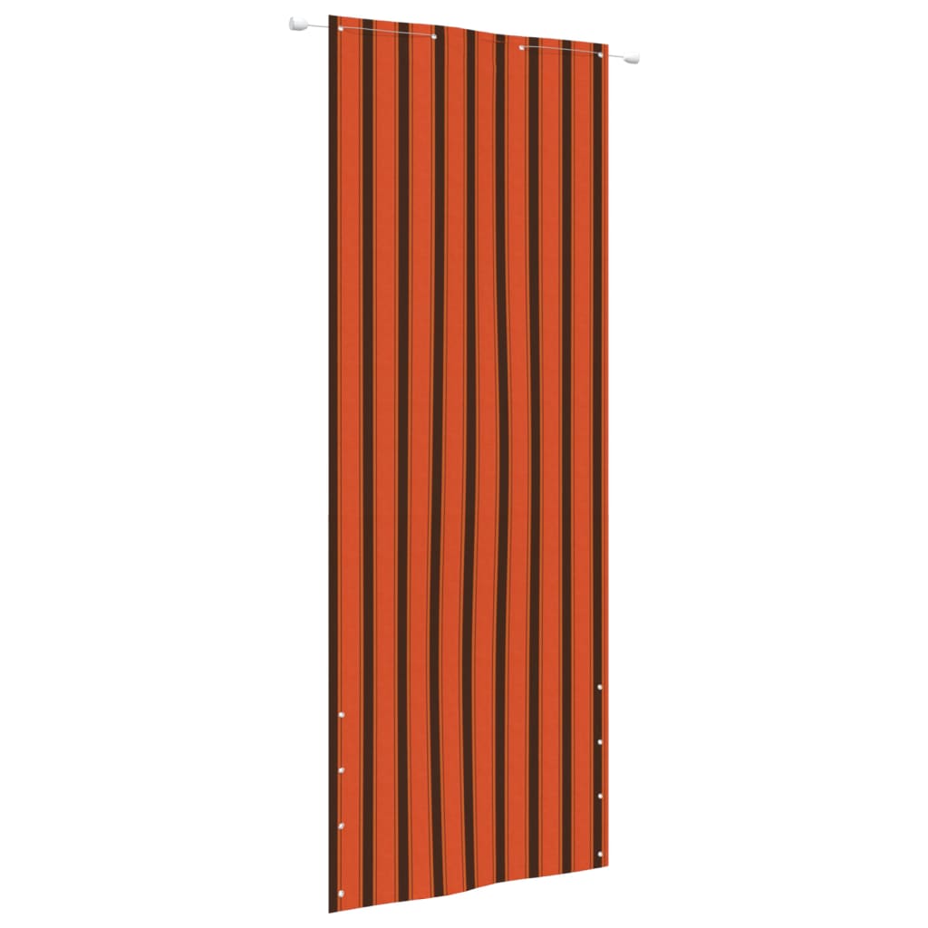vidaXL Parvekkeen suoja oranssi ja ruskea 80x240 cm Oxford kangas