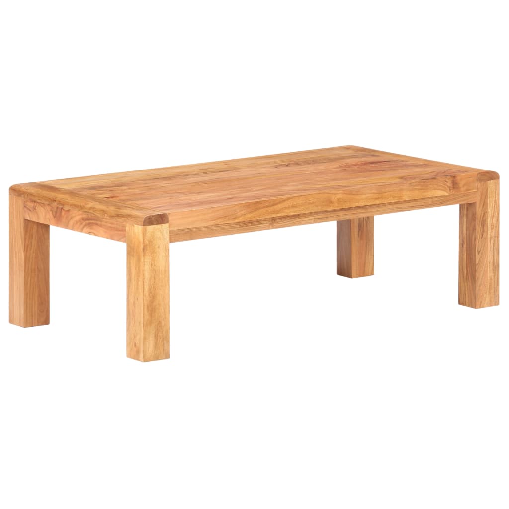 vidaXL Sohvapöytä 110x60x35 cm täysi akaasiapuu hunajaviimeistelyllä