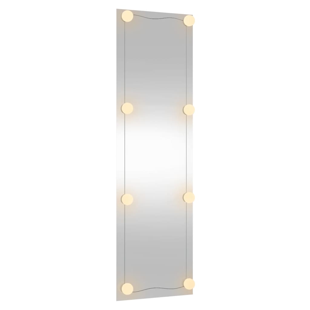 vidaXL Seinäpeili LED-valoilla 30x100 cm lasi suorakulmio