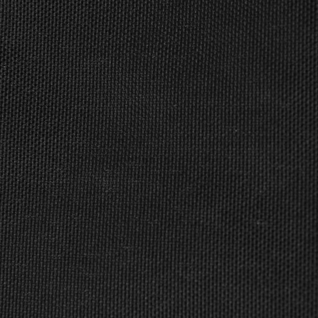 vidaXL Aurinkopurje Oxford-kangas kolmio 5x5x5 m musta