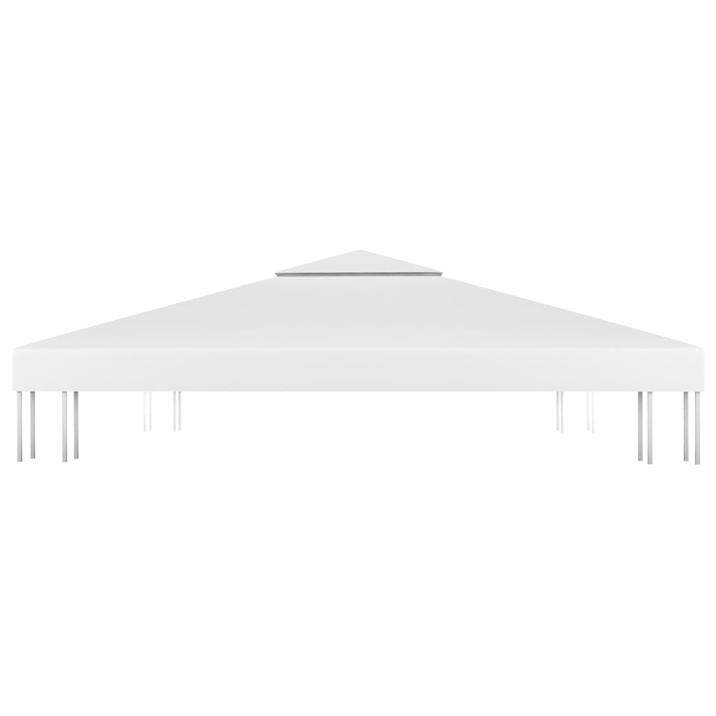 vidaXL 2-kerroksinen huvimajan katto 310 g/m² 3x3 m valkoinen