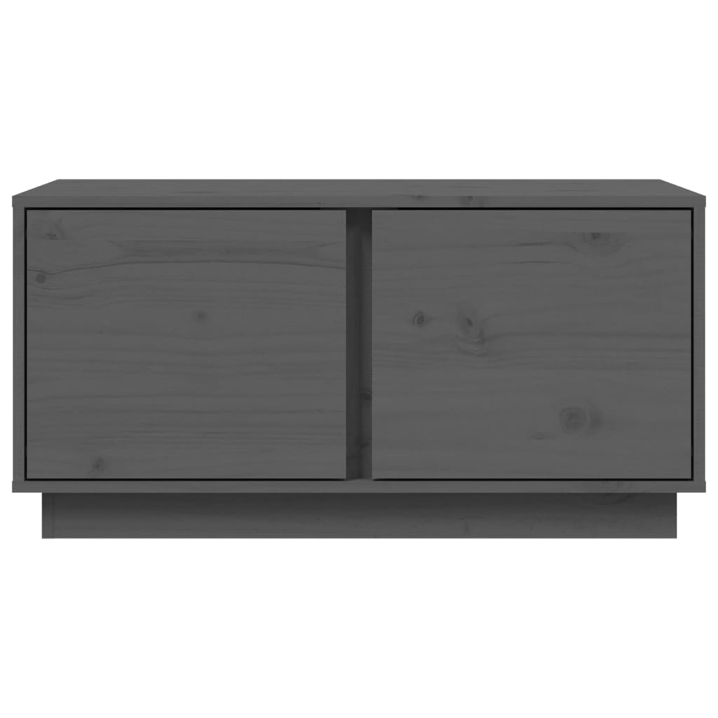vidaXL Sohvapöytä harmaa 80x50x40 cm täysi mänty