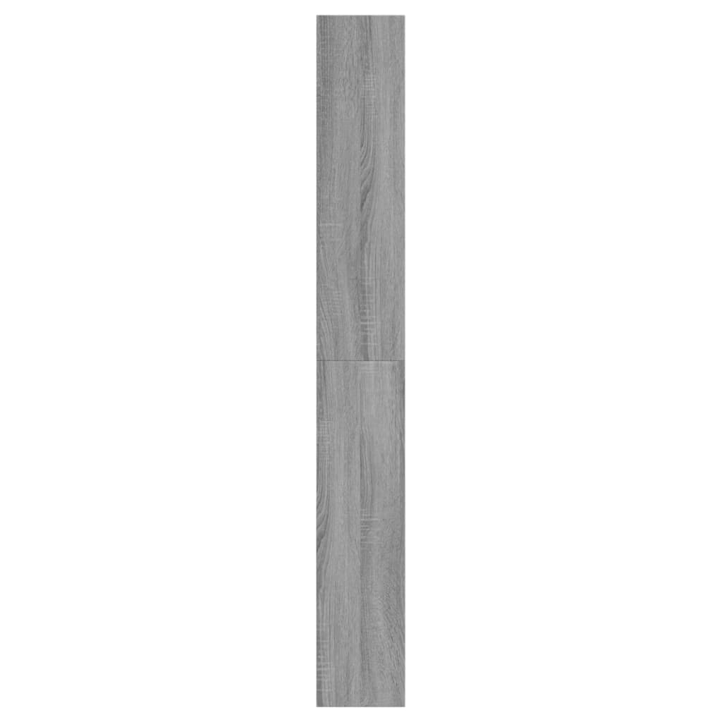 vidaXL Kenkäkaappi harmaa Sonoma 60x21x163,5 cm tekninen puu