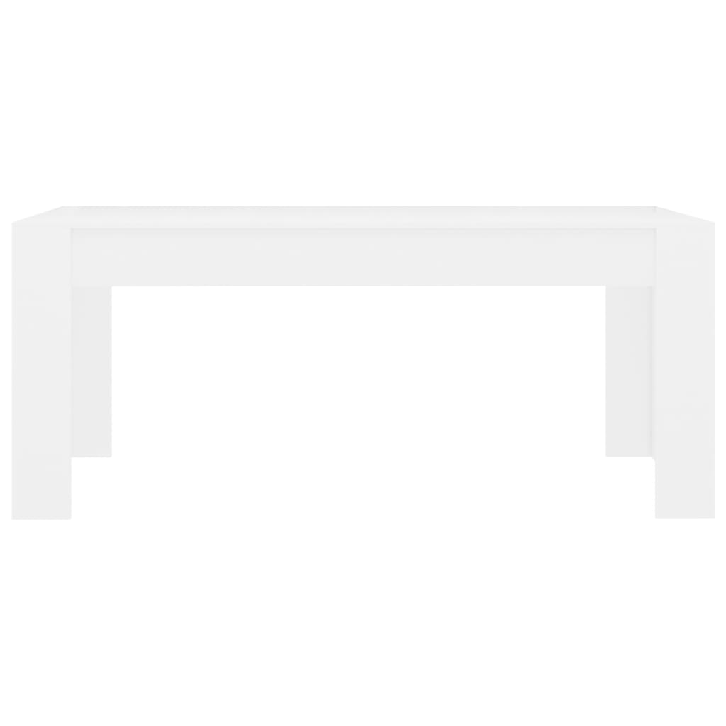 vidaXL Ruokapöytä valkoinen 180x90x76 cm lastulevy