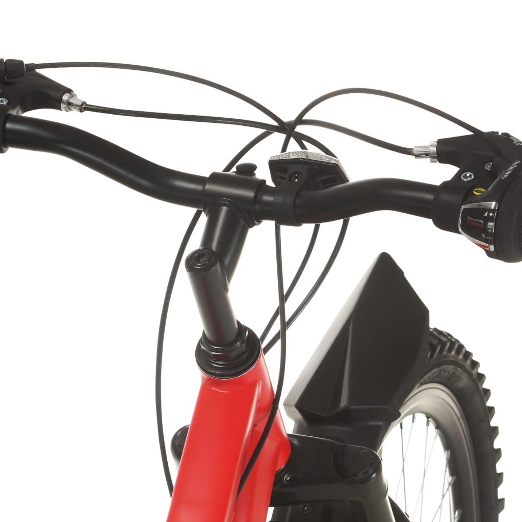 vidaXL Maastopyörä 21 vaihdetta 26" renkaat 42 cm runko punainen