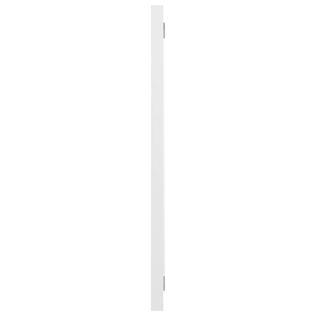 vidaXL Kylpyhuonepeili korkeakiilto valkoinen 60x1,5x37 cm lastulevy