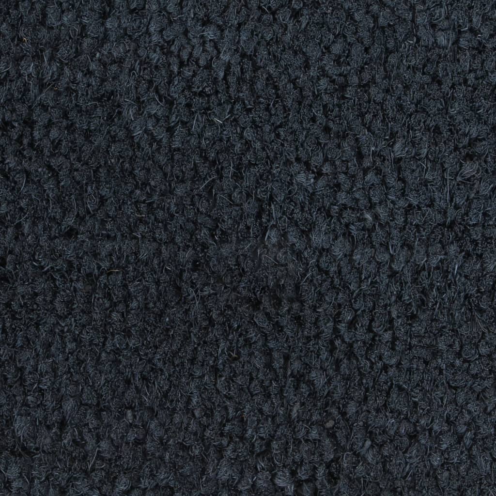 vidaXL Ovimatto tummanharmaa 100x300 cm tuftattu kookos