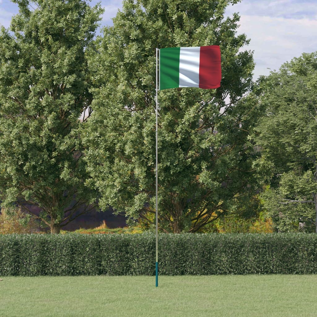 vidaXL Italian lippu ja lipputanko 5,55 m alumiini