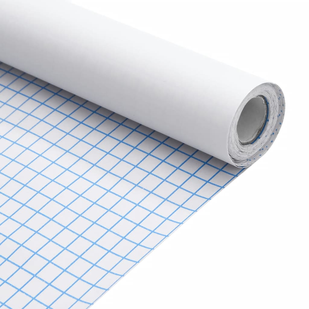 vidaXL Itsekiinnittyvä kalustetarra matta valkoinen 90x500 cm PVC