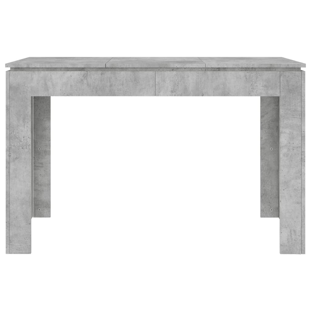 vidaXL Ruokapöytä betoninharmaa 120x60x76 cm tekninen puu