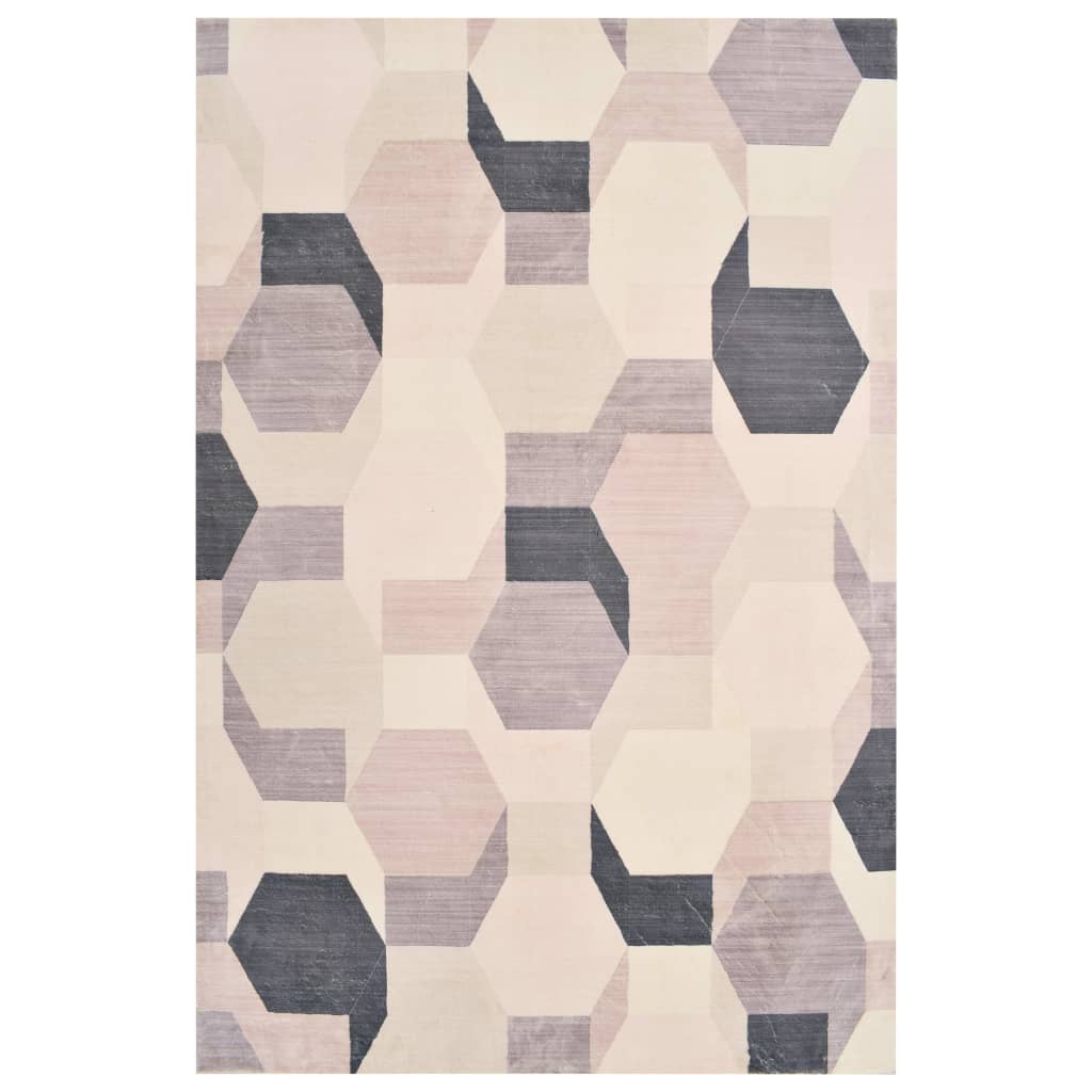 vidaXL Painatettu matto monivärinen 140x200 cm polyesteri