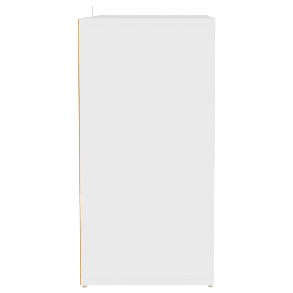 vidaXL Kenkäkaappi valkoinen 60x35x70 cm lastulevy