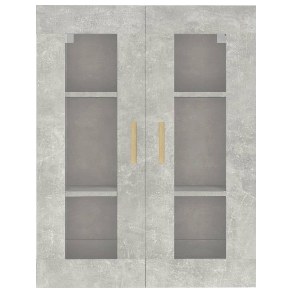 vidaXL Riippuva seinäkaappi betoninharmaa 69,5x34x90 cm