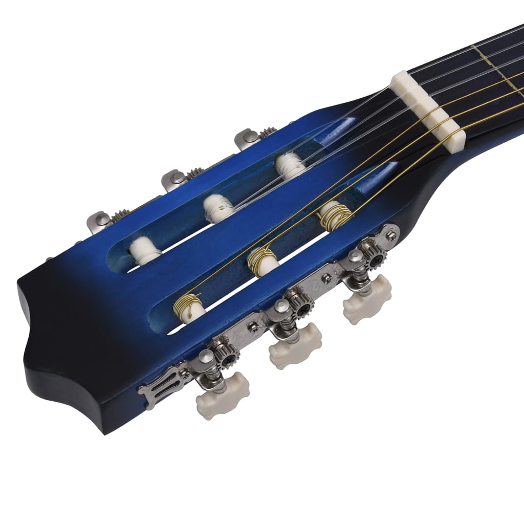 vidaXL Akustinen cutaway-kitara taajuuskorjaimella 6-kielinen sininen