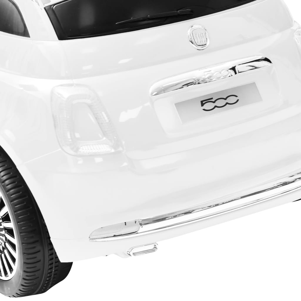 vidaXL Lasten sähköauto Fiat 500 valkoinen