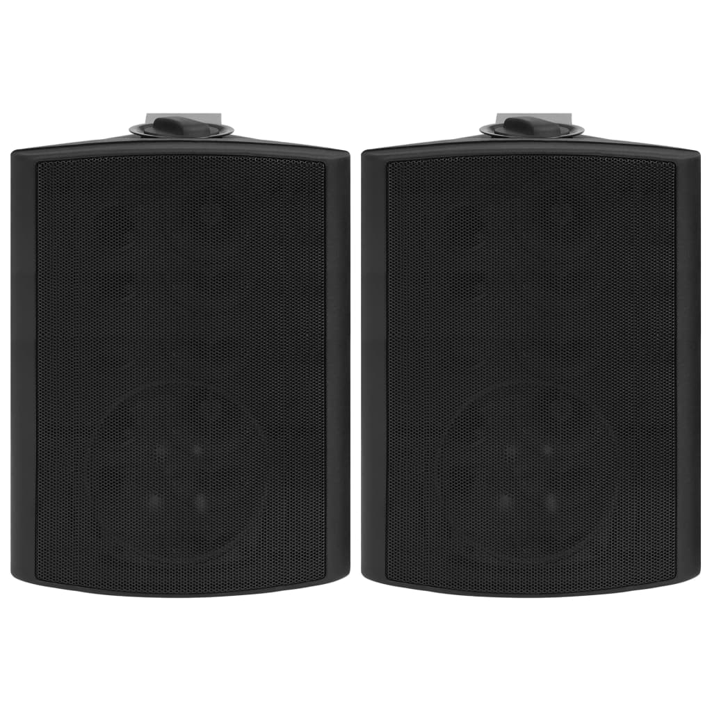 vidaXL Seinäkiinnitteiset stereokaiuttimet 2 kpl musta sisä/ulko 120 W