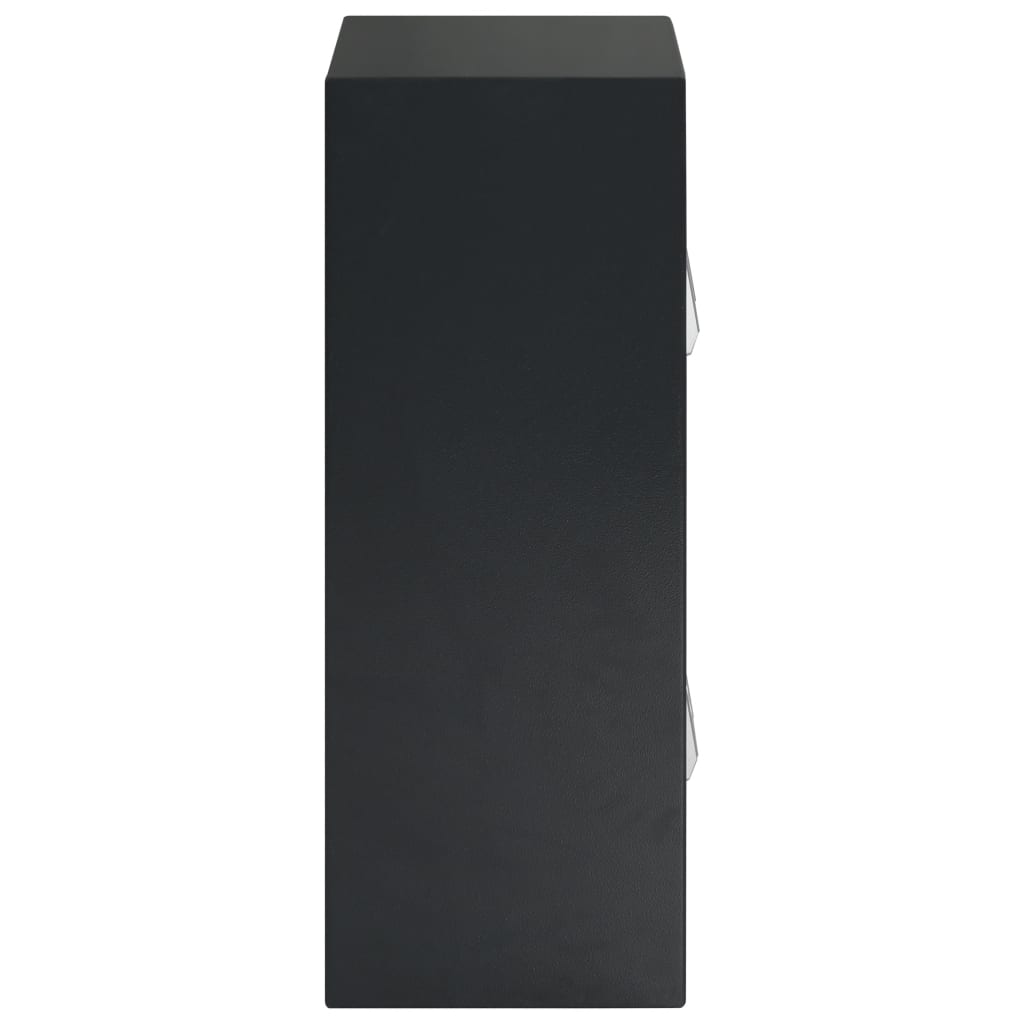 vidaXL Digitaalinen tallelokero tuplaovi tummanharmaa 35x31x50 cm