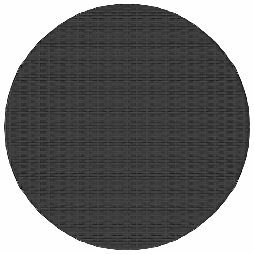 vidaXL 5-osainen Puutarhasohvasarja polyrottinki musta