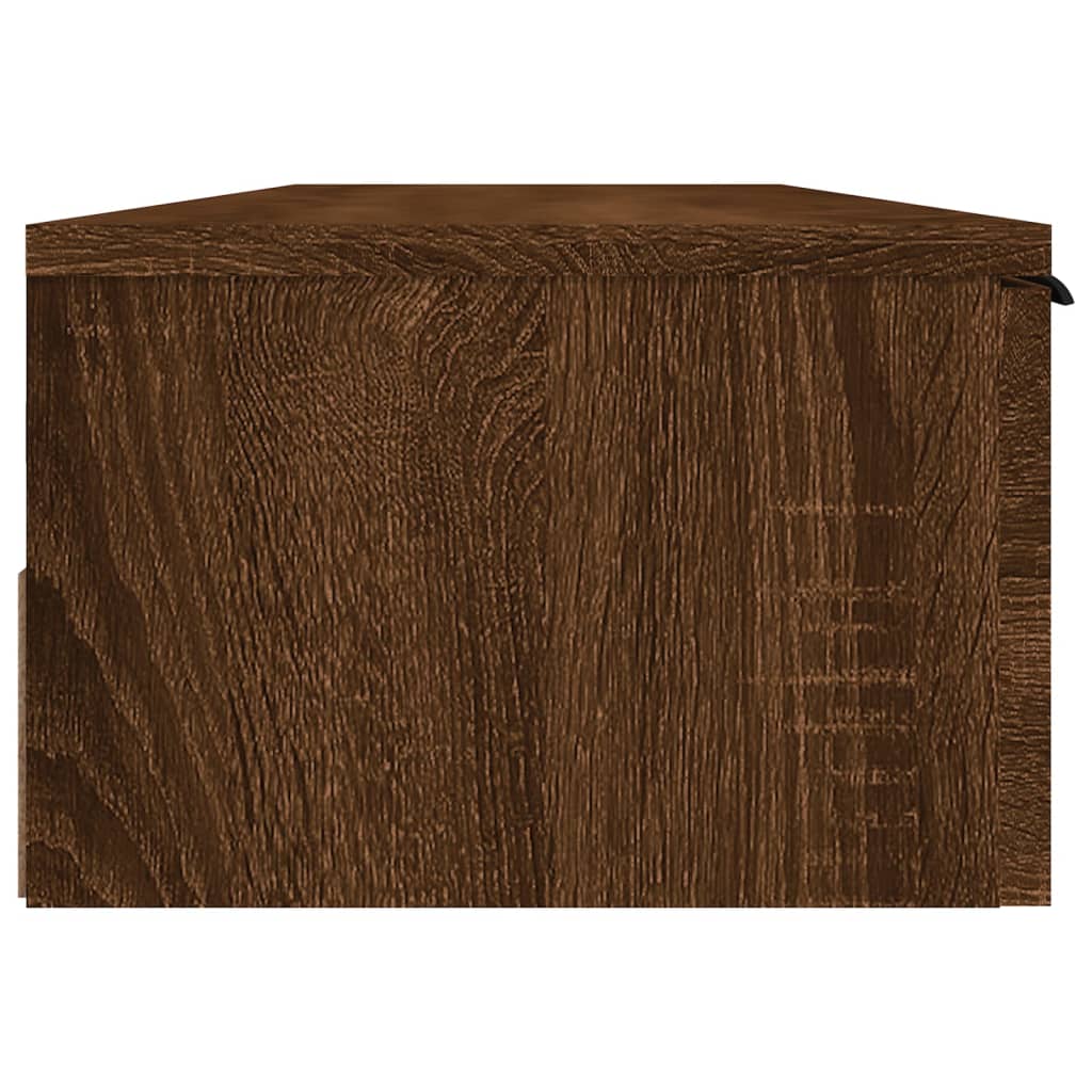 vidaXL Seinäkaappi ruskea tammi 102x30x20 cm tekninen puu