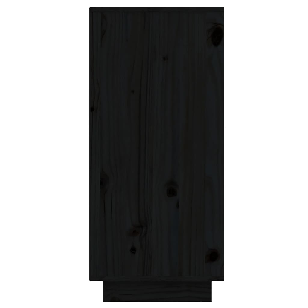 vidaXL Senkki musta 60x34x75 cm täysi mänty