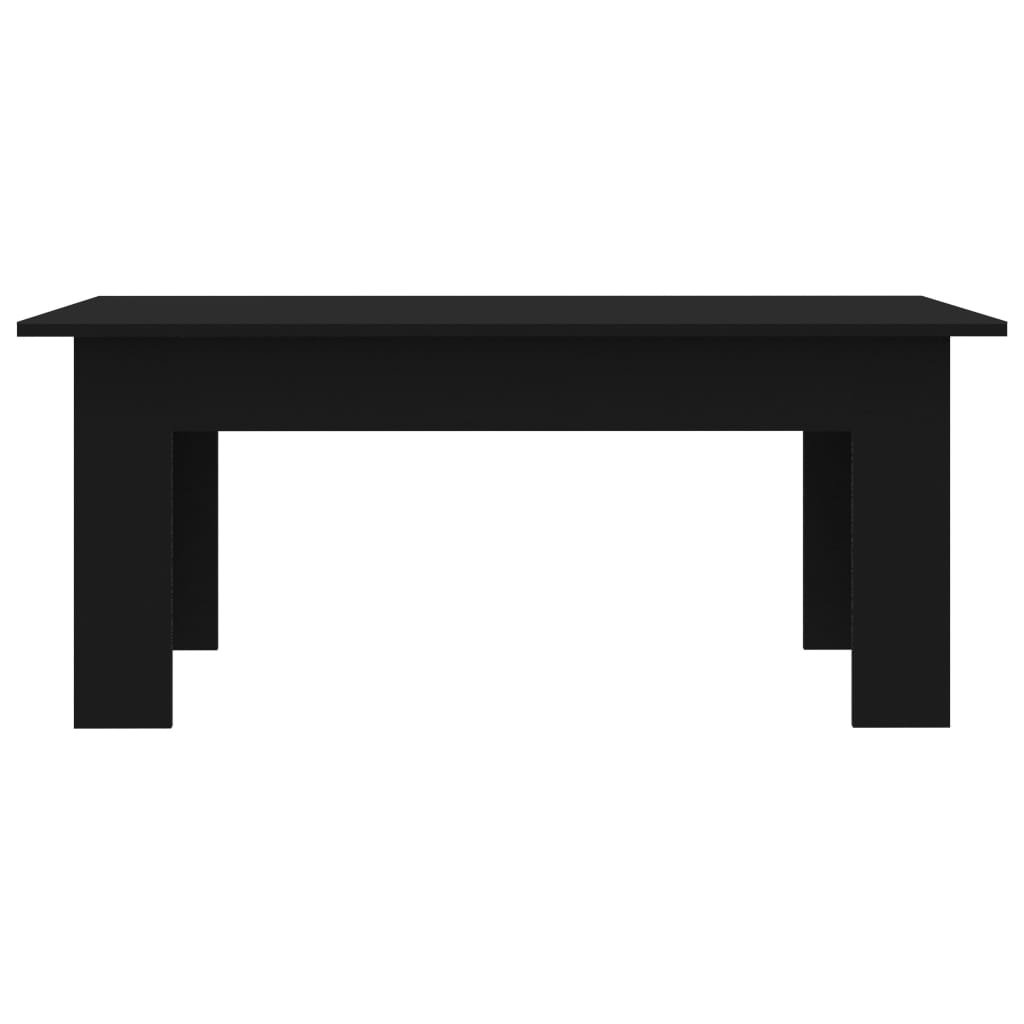 vidaXL Sohvapöytä musta 100x60x42 cm lastulevy