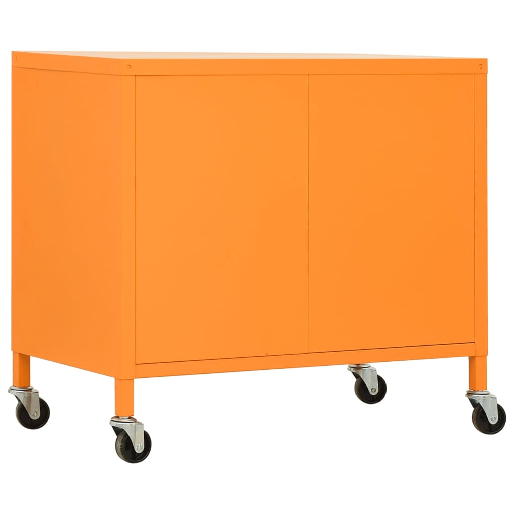vidaXL Varastokaappi oranssi 60x35x56 cm teräs