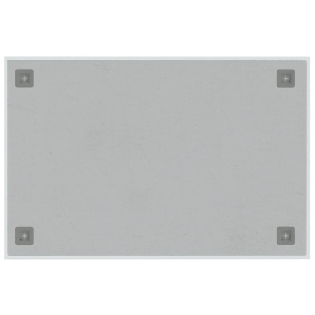 vidaXL Seinäkiinnitteinen magneettitaulu valkoinen 60x40 cm lasi