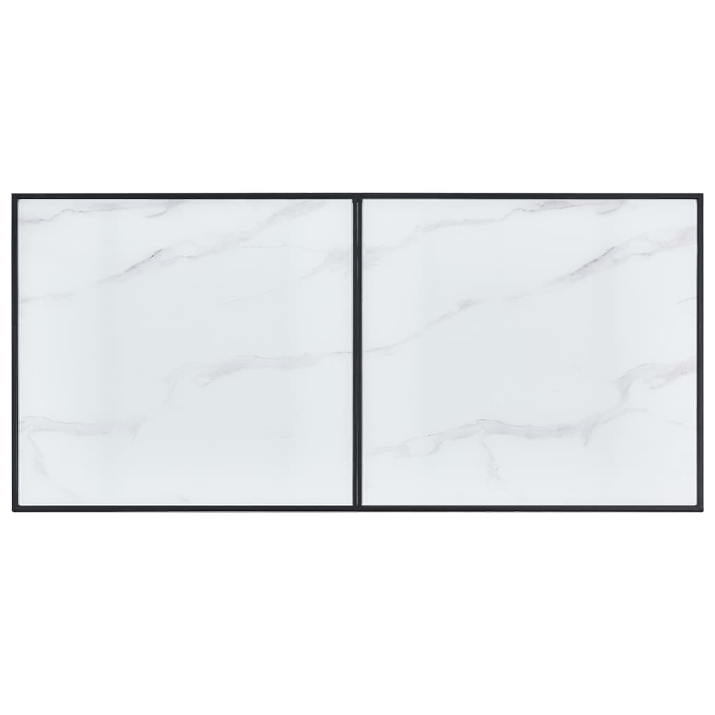 vidaXL Ruokapöytä valkoinen 160x80x75 cm karkaistu lasi