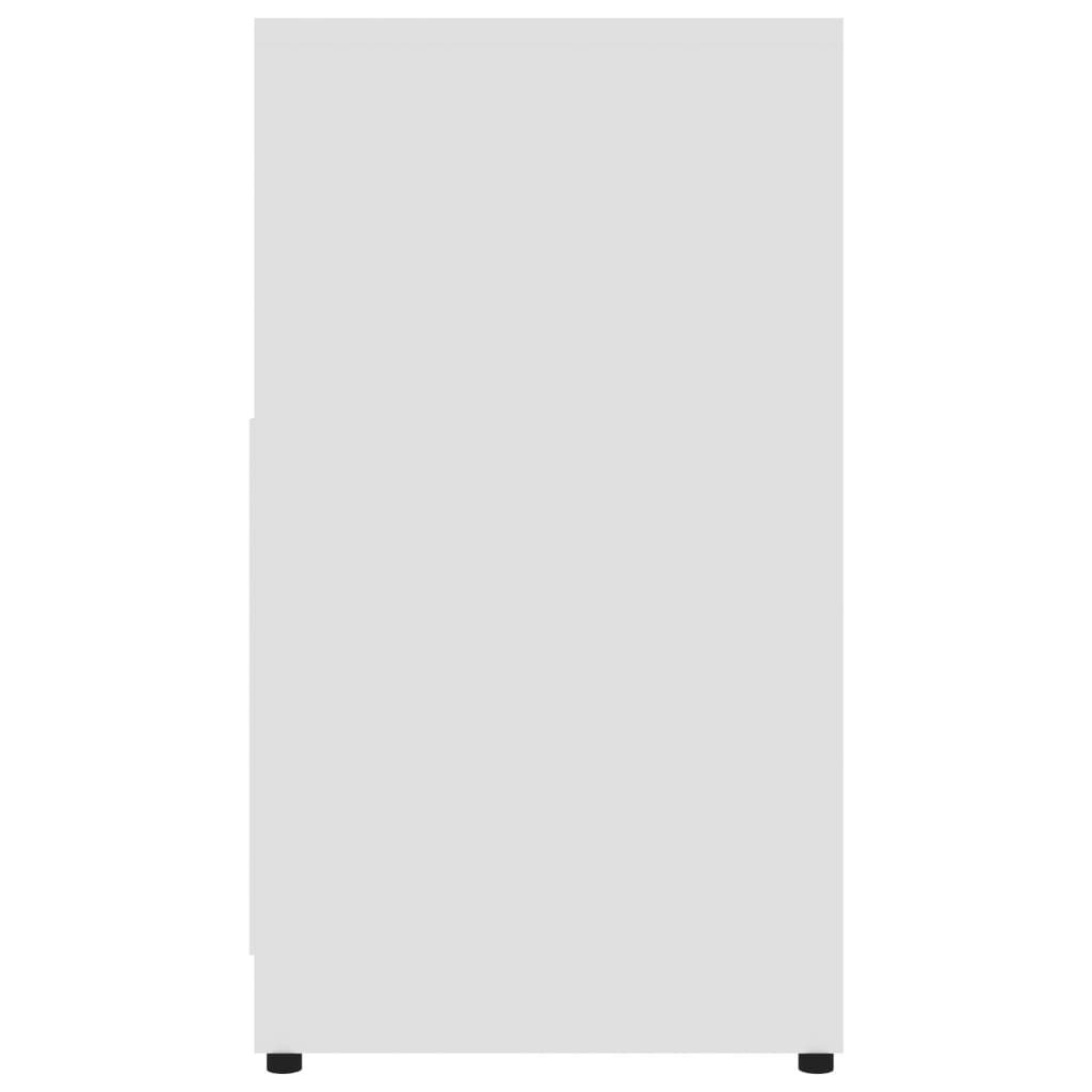 vidaXL Kylpyhuonekaappi valkoinen 60x33x61 cm lastulevy
