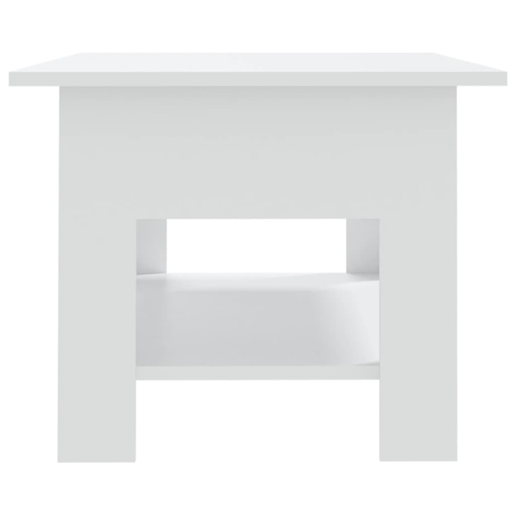 vidaXL Sohvapöytä valkoinen 102x55x42 cm lastulevy