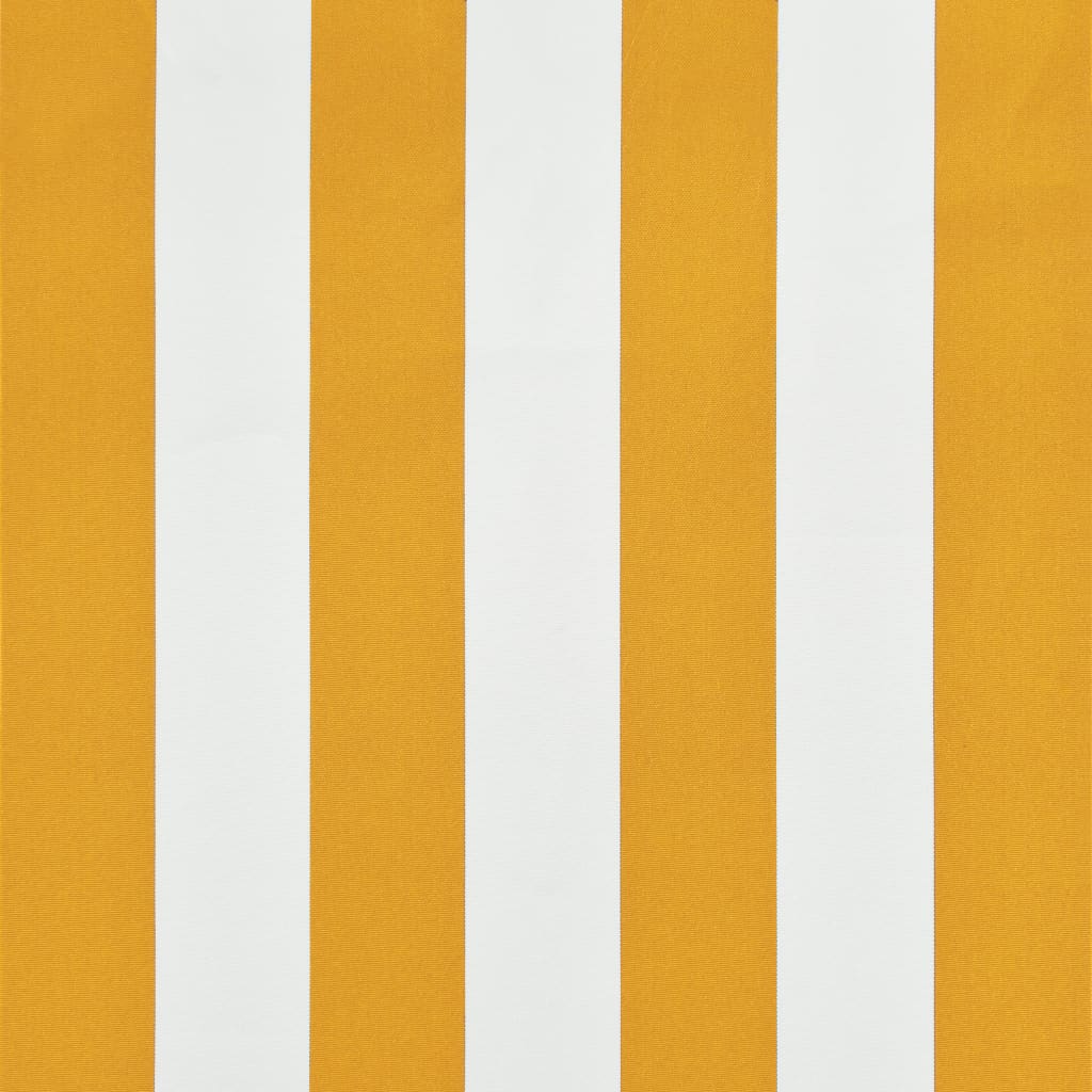 vidaXL Sisäänkelattava markiisi 100x150 cm keltainen ja valkoinen