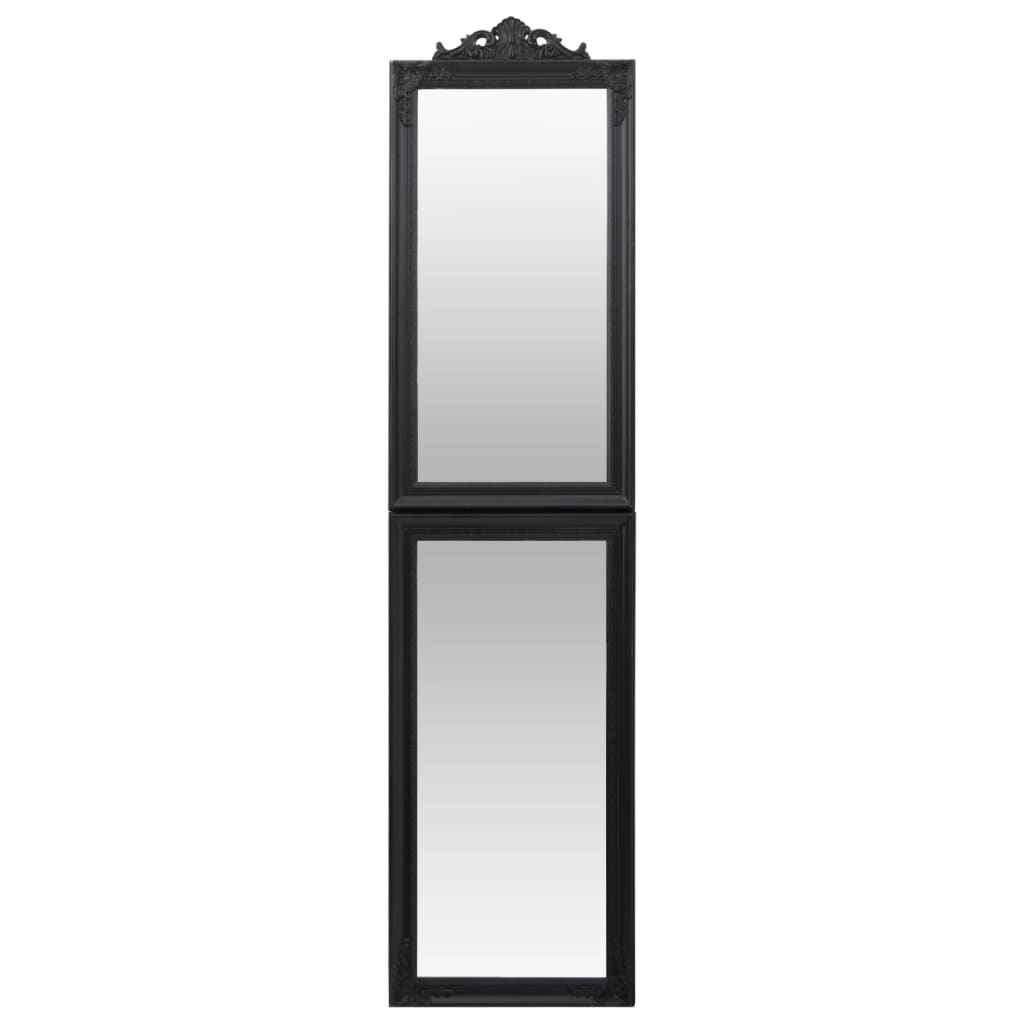 vidaXL Vapaasti seisova peili musta 40x160 cm
