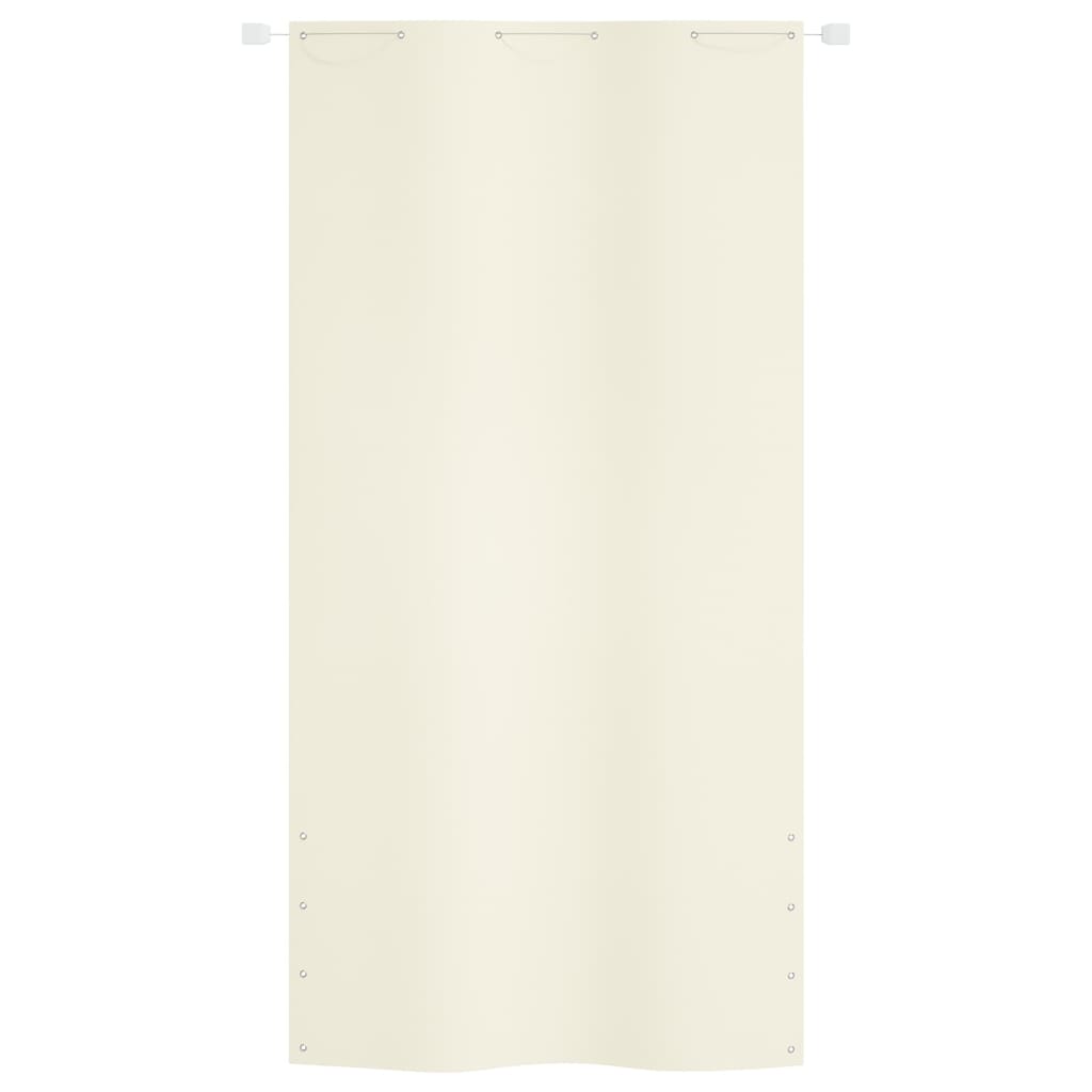 vidaXL Parvekkeen suoja kerma 120x240 cm Oxford kangas