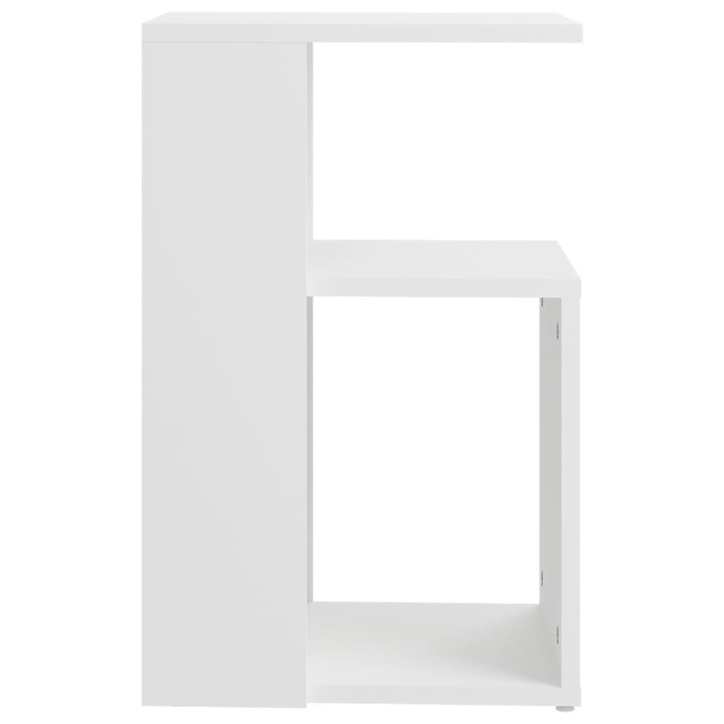 vidaXL Sivupöytä valkoinen 36x30x56 cm lastulevy