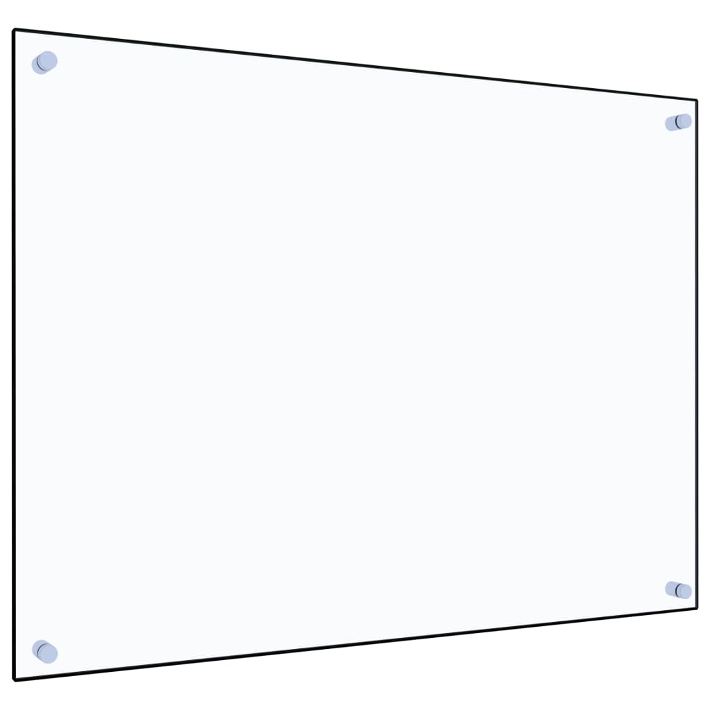 vidaXL Keittiön roiskesuoja läpinäkyvä 80x60 cm karkaistu lasi