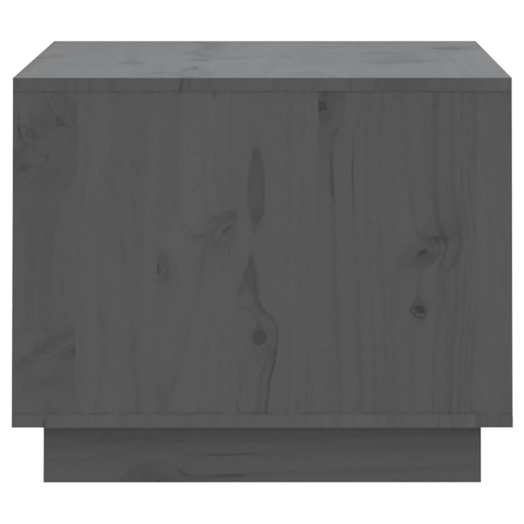 vidaXL Sohvapöytä harmaa 120x50x40,5 cm täysi mänty