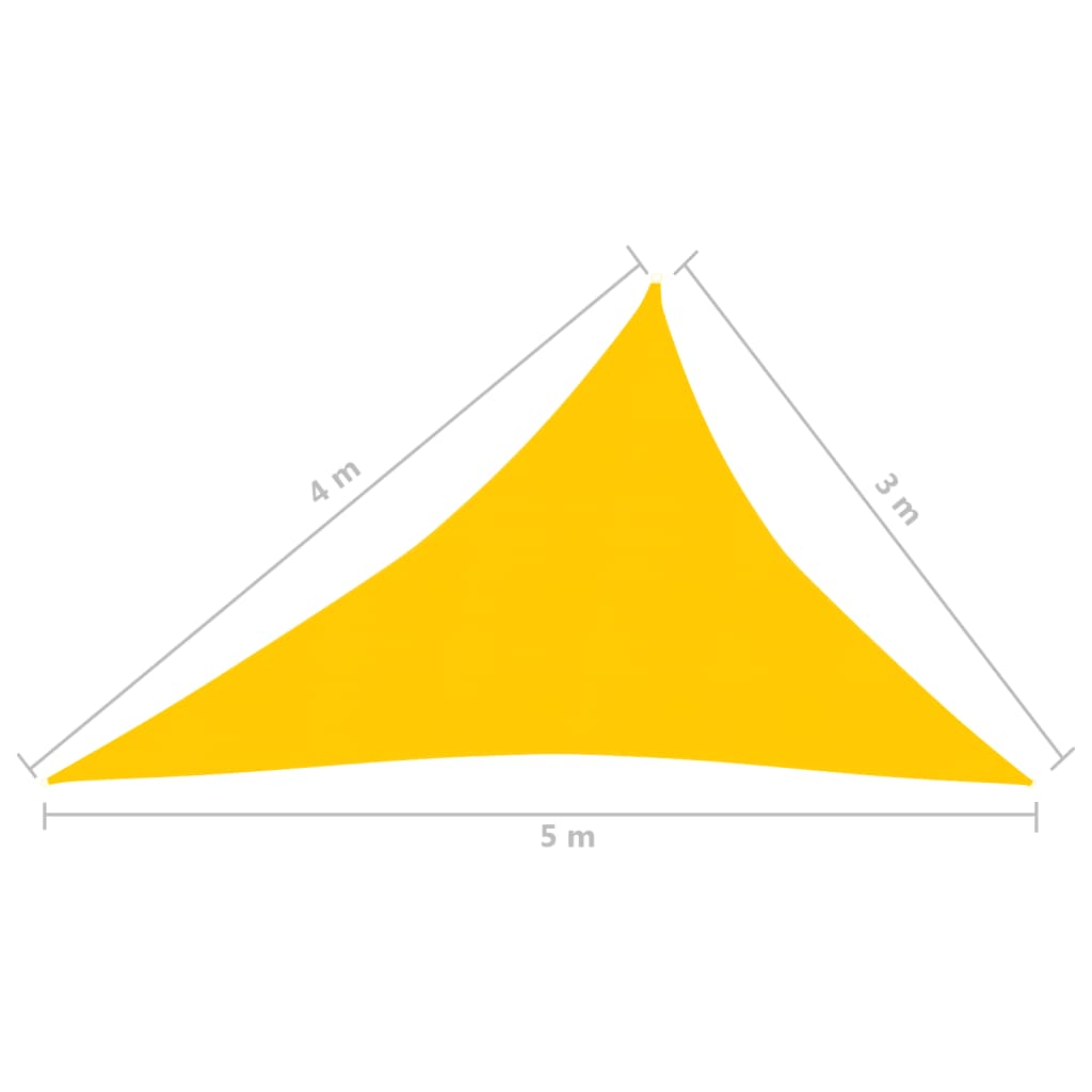 vidaXL Aurinkopurje 160 g/m² keltainen 3x4x5 m HDPE