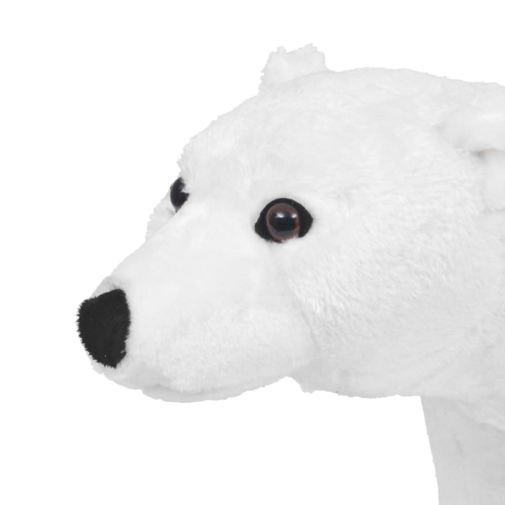vidaXL Seisova pehmolelu jääkarhu valkoinen XXL