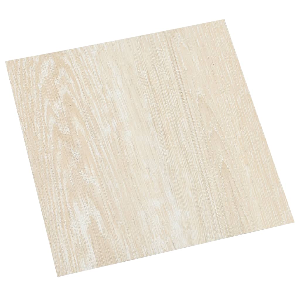 vidaXL Itsekiinnittyvä lattialankku 55 kpl PVC 5,11 m² beige