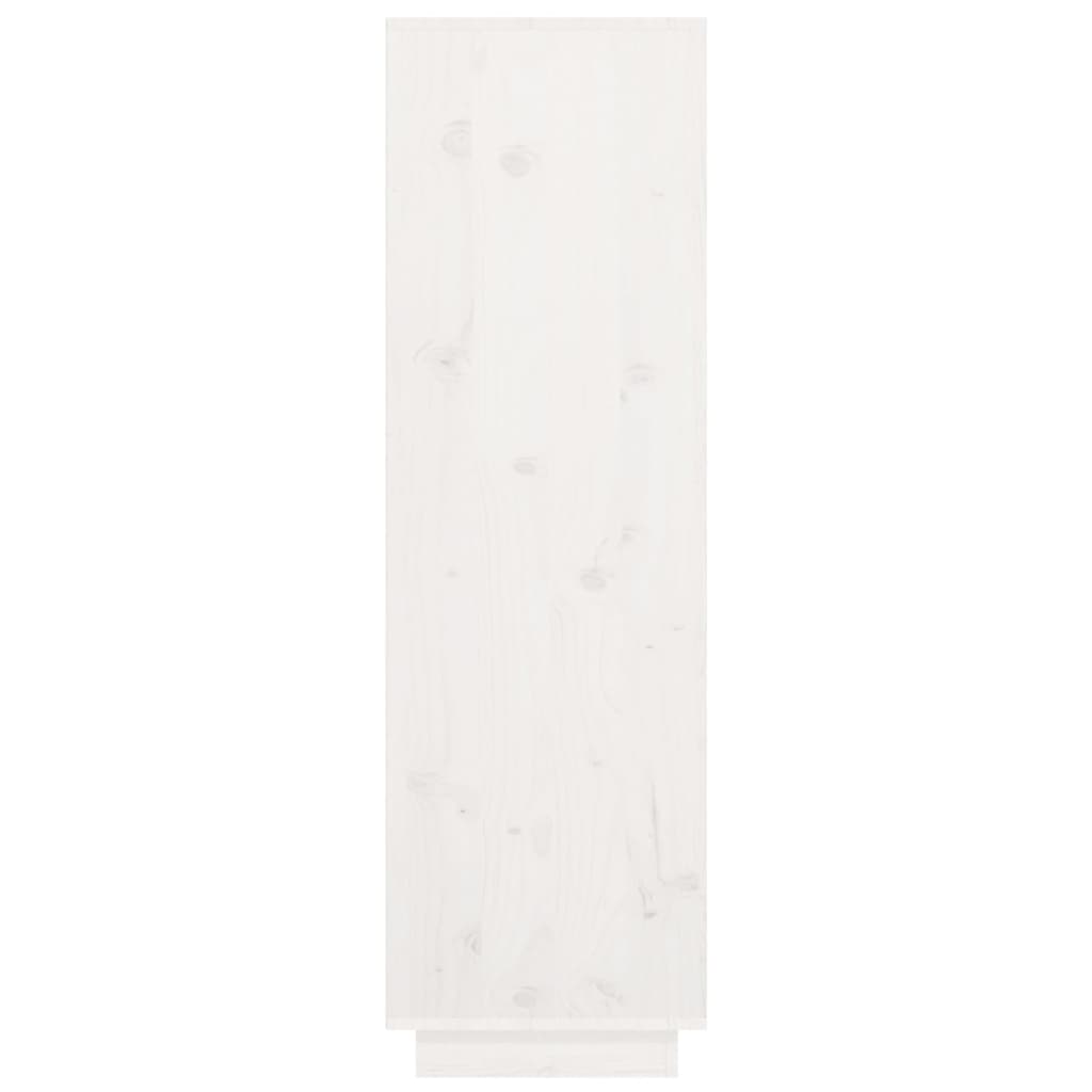vidaXL Kaappi valkoinen 38x35x117 cm täysi mänty