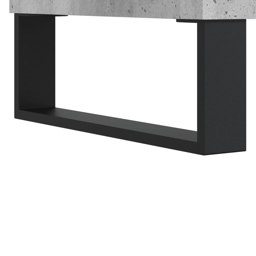 vidaXL Sohvapöytä betoninharmaa 80x80x36,5 cm tekninen puu