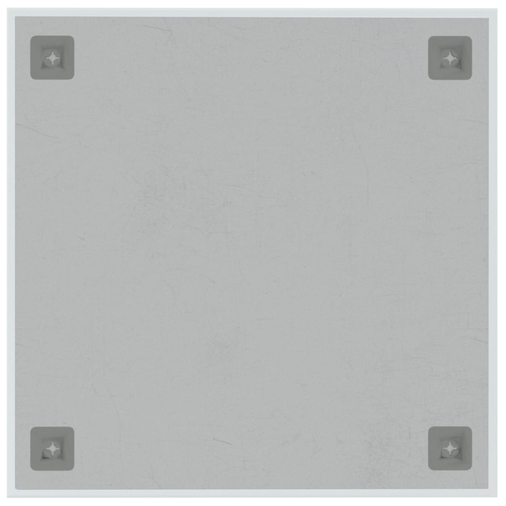 vidaXL Seinäkiinnitteinen magneettitaulu valkoinen 40x40 cm lasi