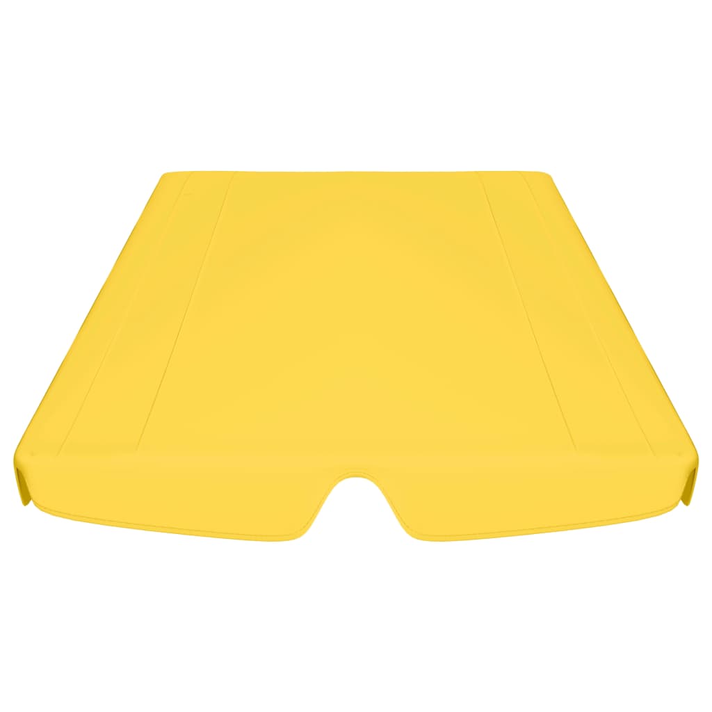 vidaXL Vaihtokatos puutarhakeinuun keltainen 188/168x145/110 cm