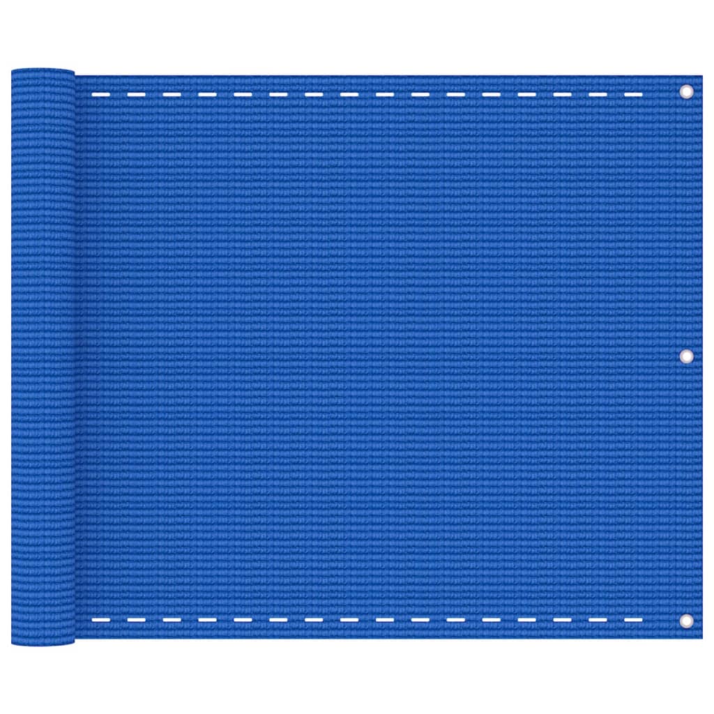 vidaXL Parvekkeen suoja sininen 75x600 cm HDPE