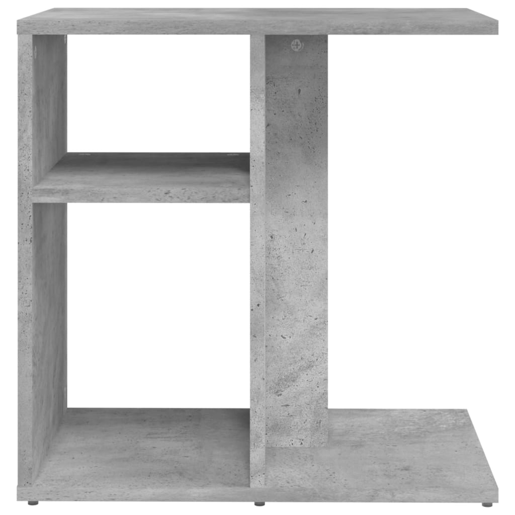 vidaXL Sivupöytä betoninharmaa 50x30x50 cm tekninen puu