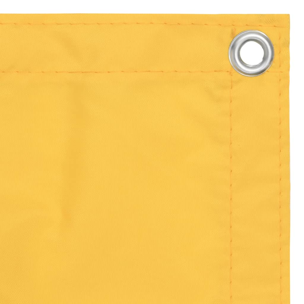 vidaXL Parvekkeen suoja keltainen 120x400 cm Oxford kangas