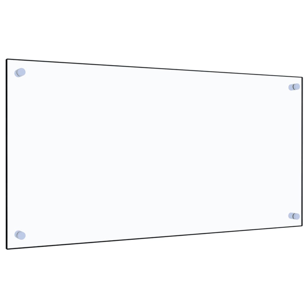 vidaXL Keittiön roiskesuoja läpinäkyvä 80x40 cm karkaistu lasi