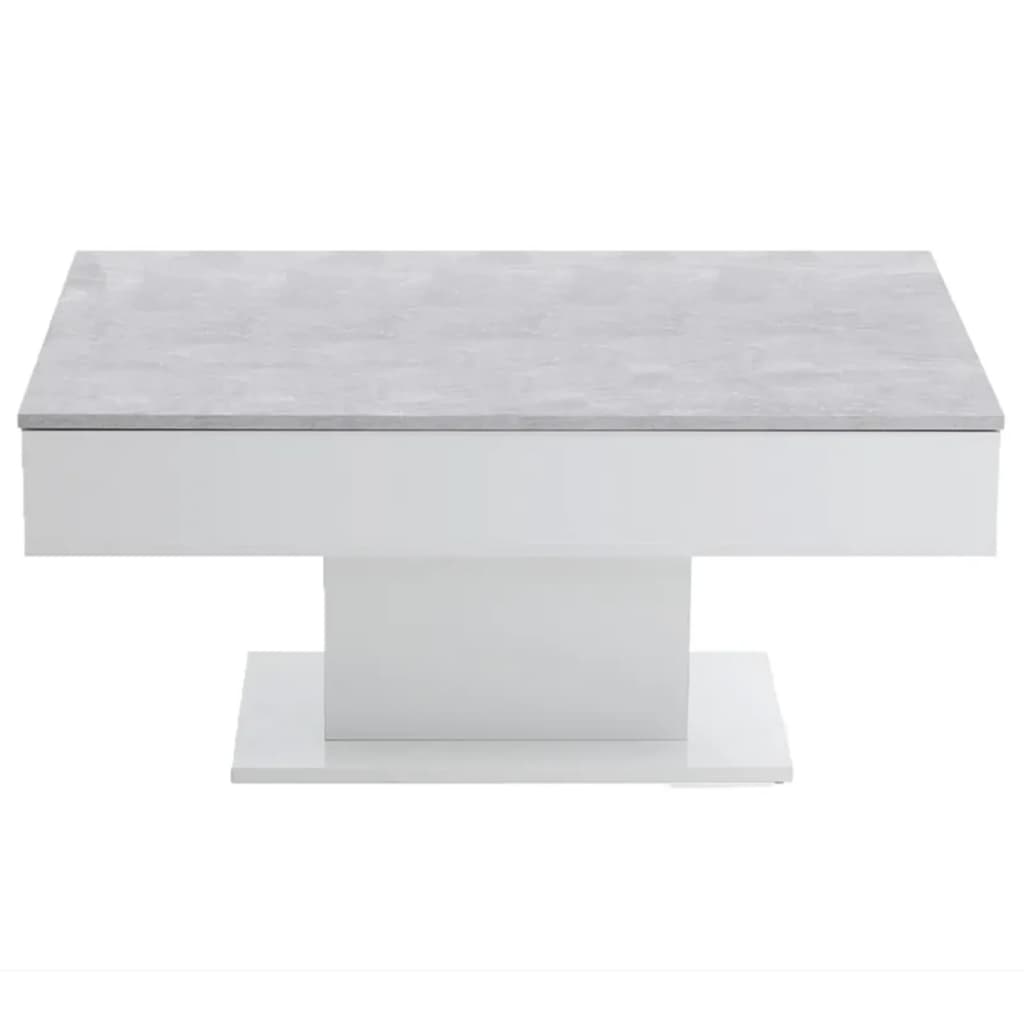 FMD Sohvapöytä betoninharmaa ja valkoinen